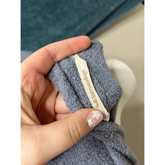 SOFT SURROUNDINGS Soft Drapey Coastal Blue Cardigan Size OS - Picture 12 of 12